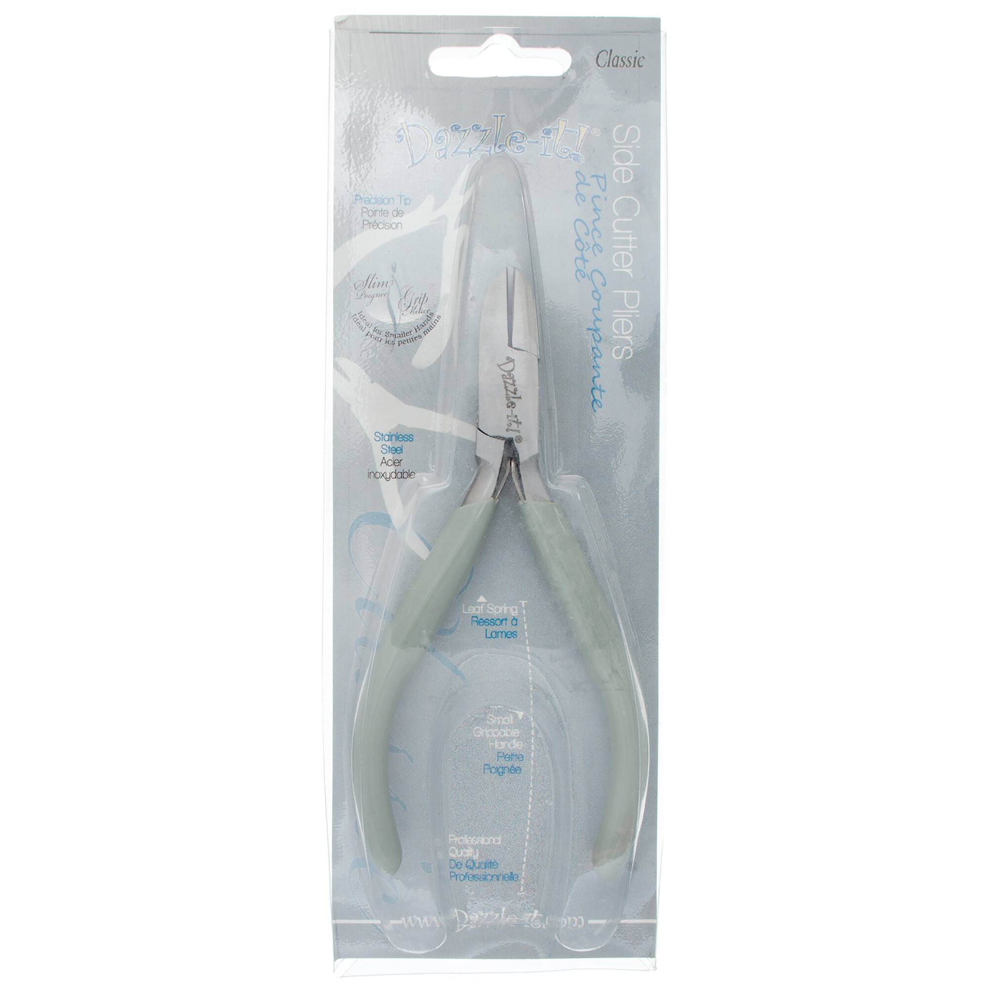 John Bead 4.75" Multi Purpose Classic Slim Stainless Steel Side Cutter Jewelry Pliers